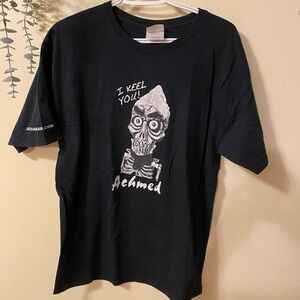 Vintage Jeff Dunham Skeleton Graphic Tee Hanes Tshirt